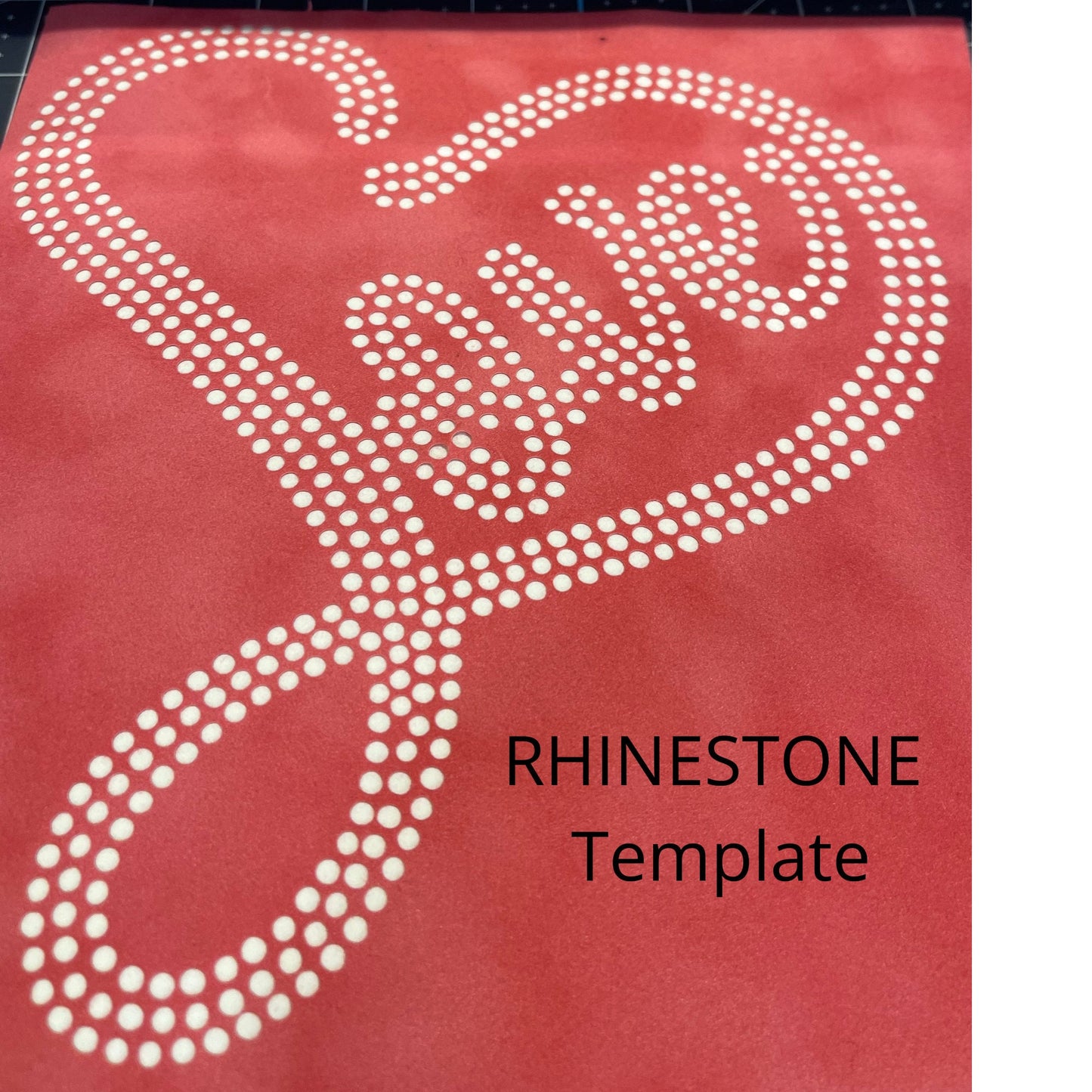 Bling Rhinestone LOVE Iron on Heat Press Transfer Rhinestone Template