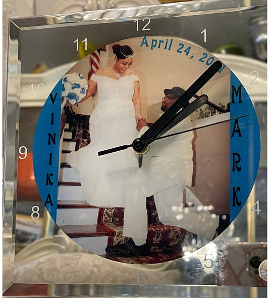 CUSTOM PHOTO CLOCK Gift for her Gift for him Valentine's Day Graduation gift Birthday gift Anniversary gift Father's Day Special occasion gift