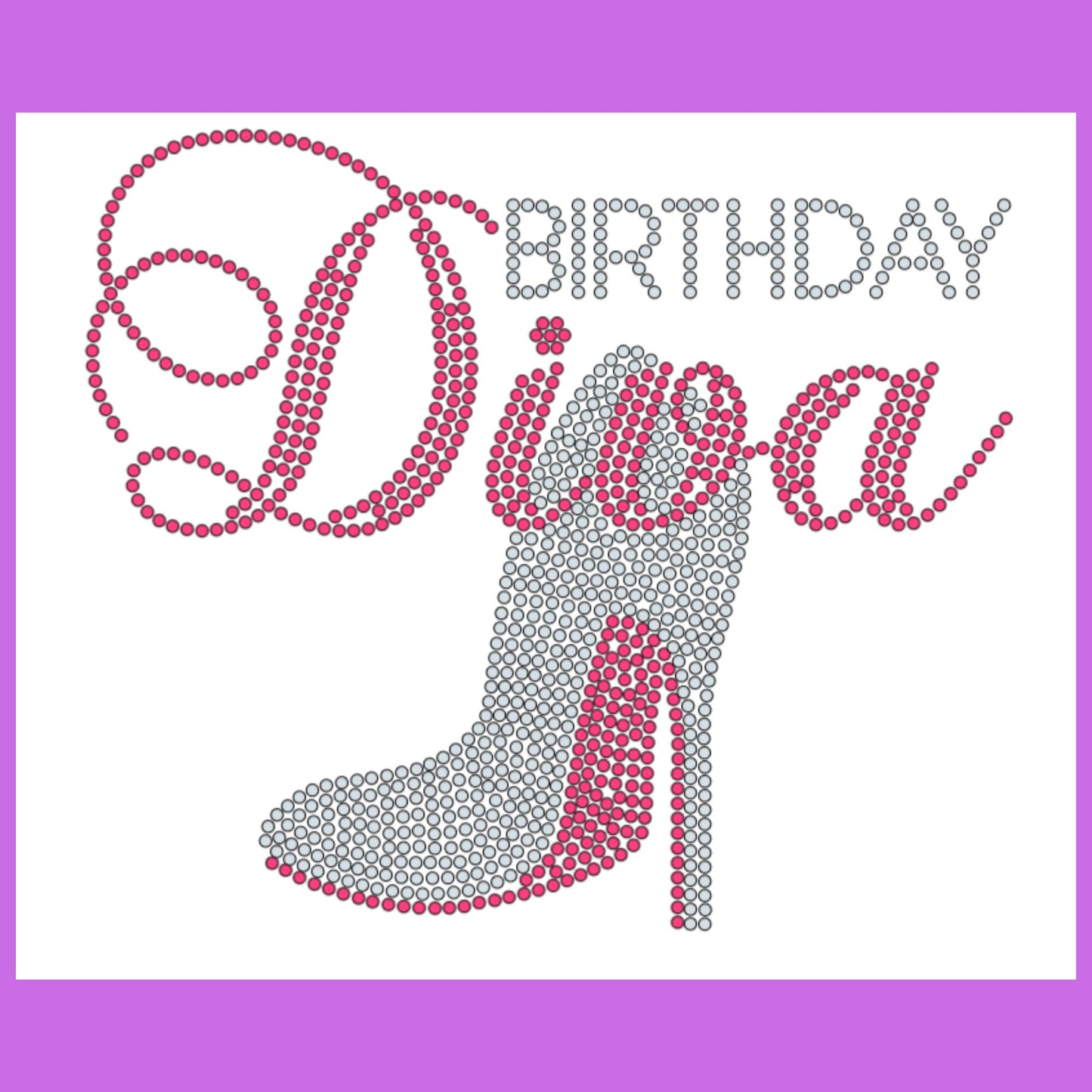 BIRTHDAY DIVA RHINESTONE T-shirt and Template gift for her gift for Birthday Bling SS10 rhinestones